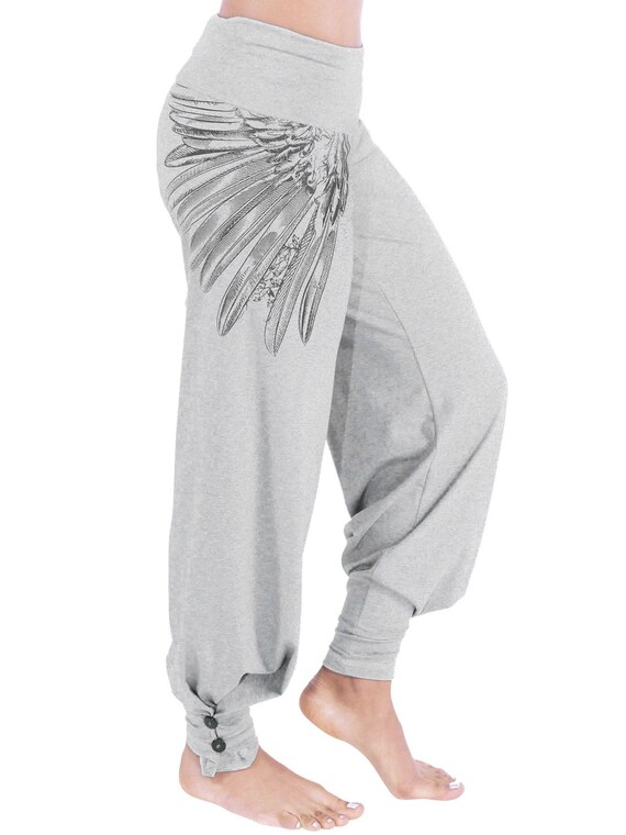 Yoga Pants Harem Style With Folding 