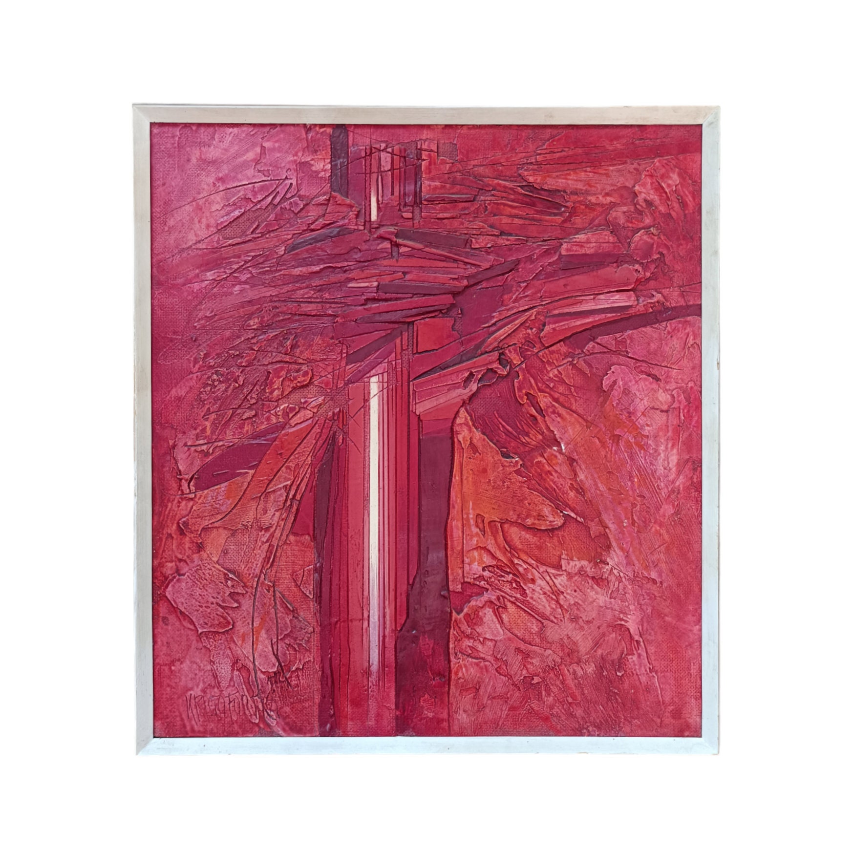 elfbar nachfüll pod läuft aus Mozart 1978, Jan Kristofori (1931-2004), Vintage Abstract Oil Painting, Mid  Century Art