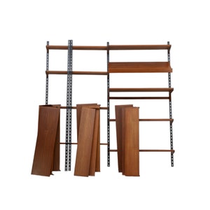 Customize your Kai Kristiansen teak FM shelving. Retro scandinavian danish design 1960s