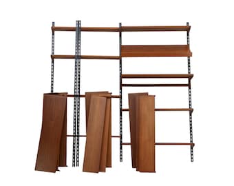 Customize your Kai Kristiansen teak FM shelving. Retro scandinavian danish design 1960s