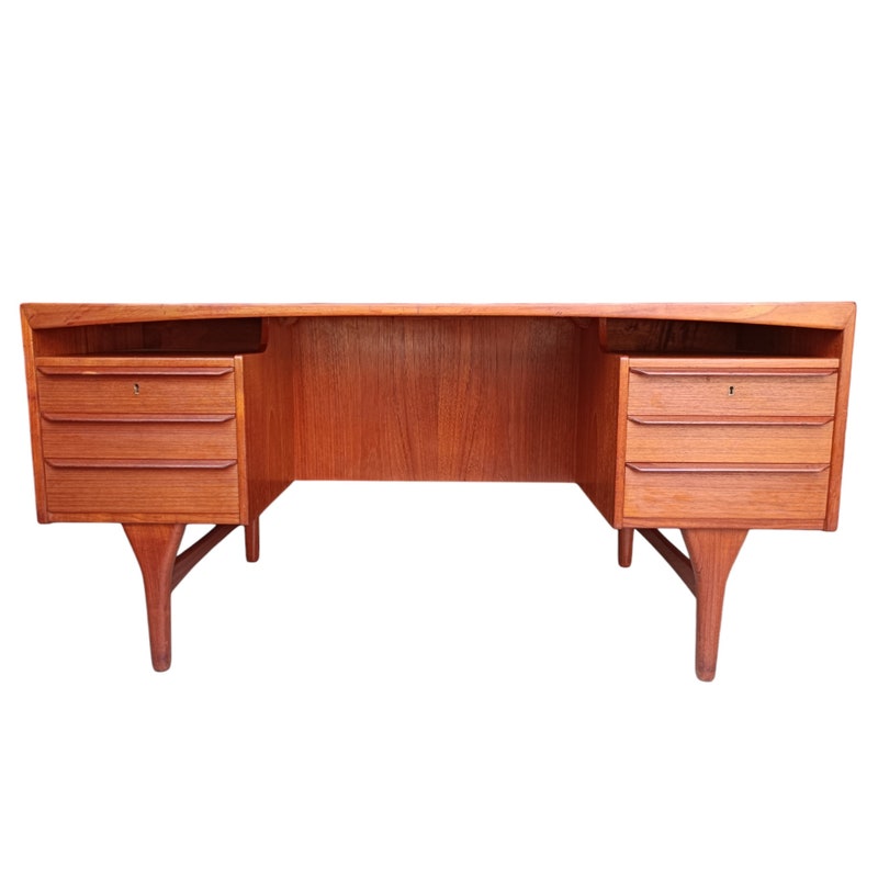 Teak Desk - Etsy