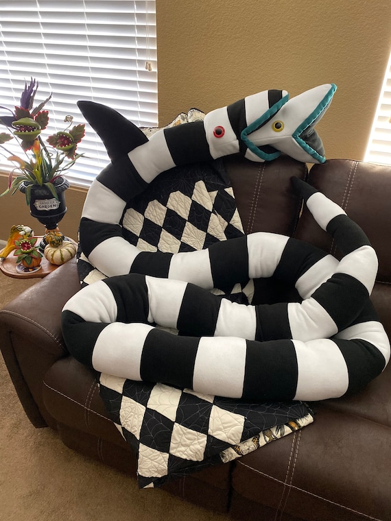 Beetlejuice Sandworm Plush 8ft To 17 Ft Long Stuffed Animal Etsy