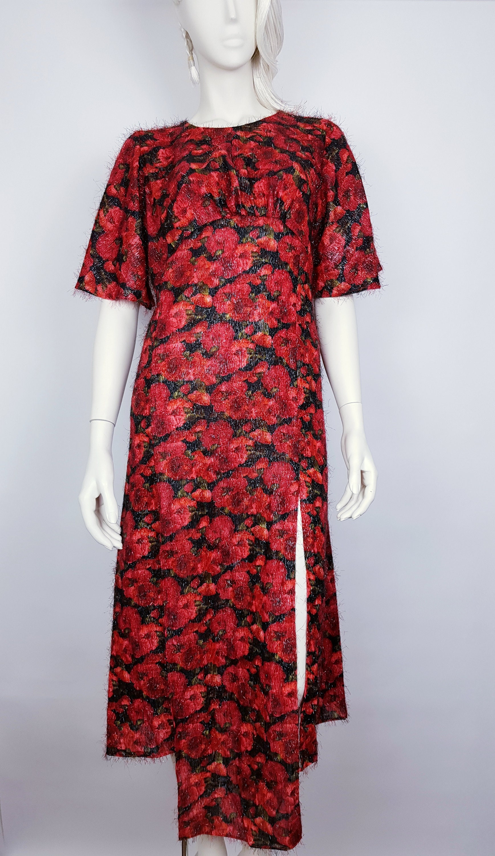 Beautiful Red Poppy Dress Size Medium Dress Size Medium 12 UK - Etsy UK