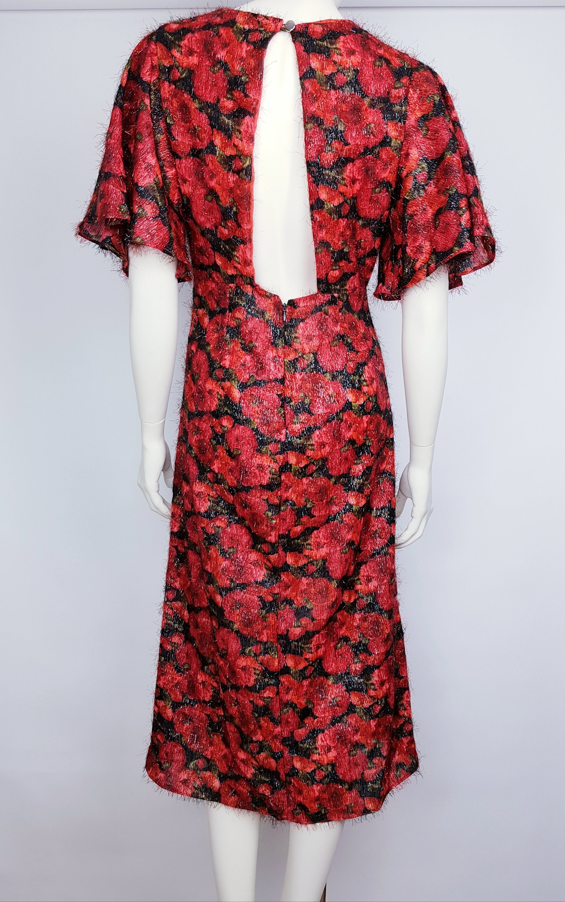 Beautiful Red Poppy Dress Size Medium Dress Size Medium 12 UK - Etsy UK