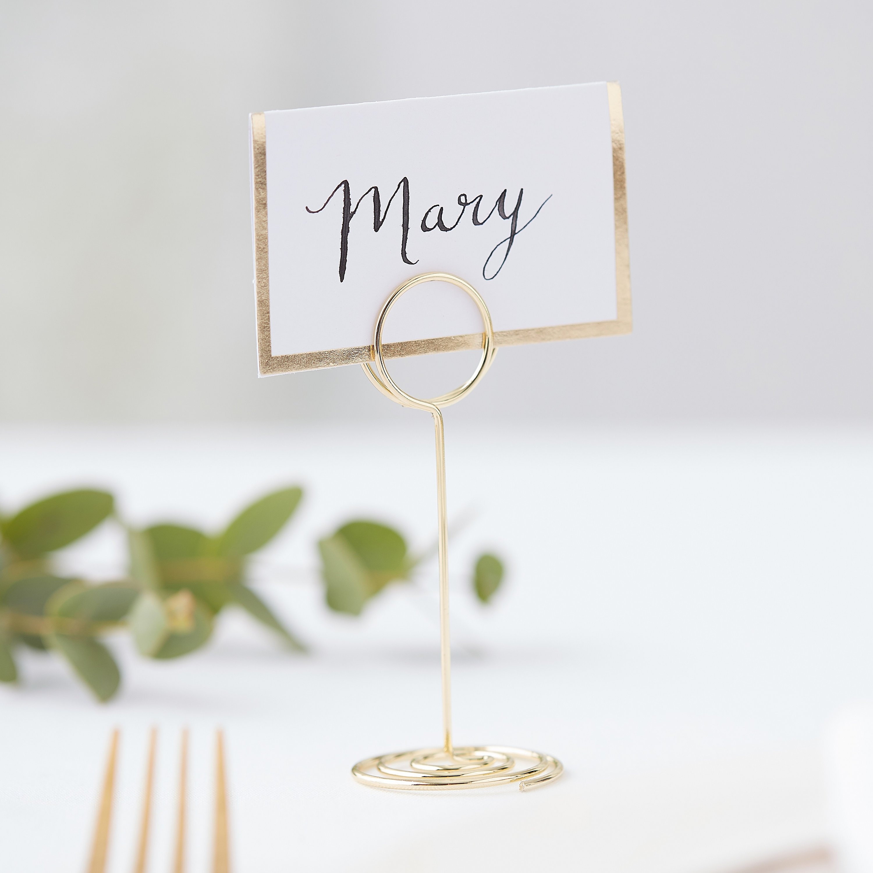 Gold Place Card Holder Gold Mini Metal Wedding Place Card Etsy Uk