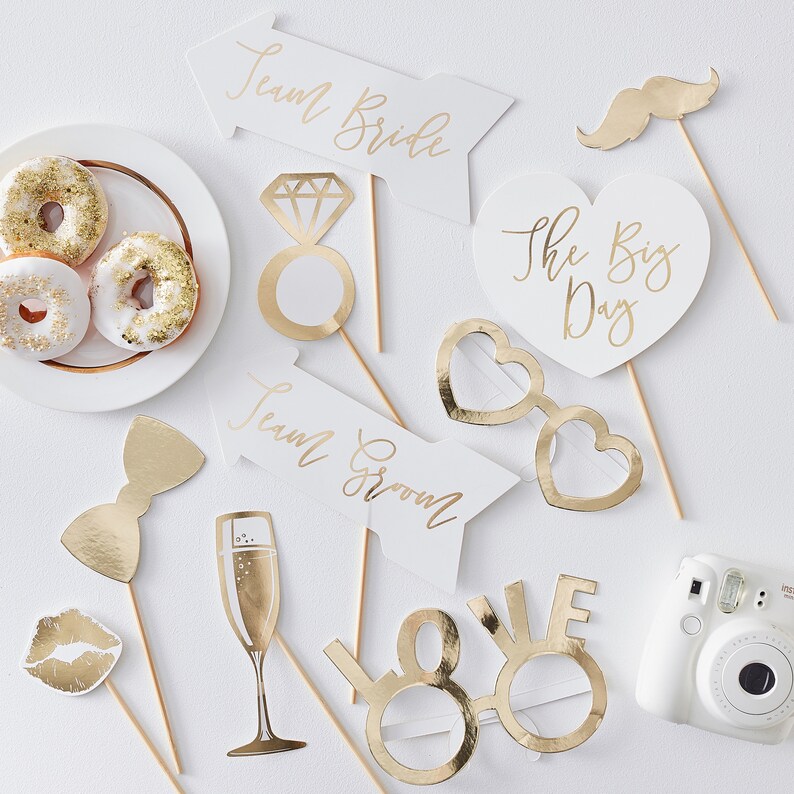 Wedding Photo Booth Props Wedding Party Props Wedding Etsy
