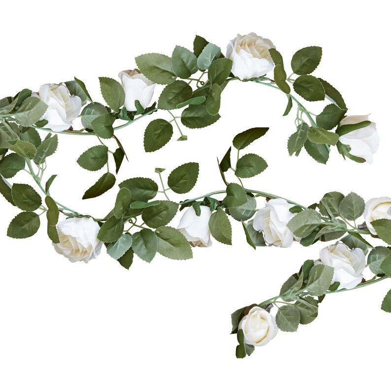 White Flower Garland White Rose Garland Wedding Etsy UK