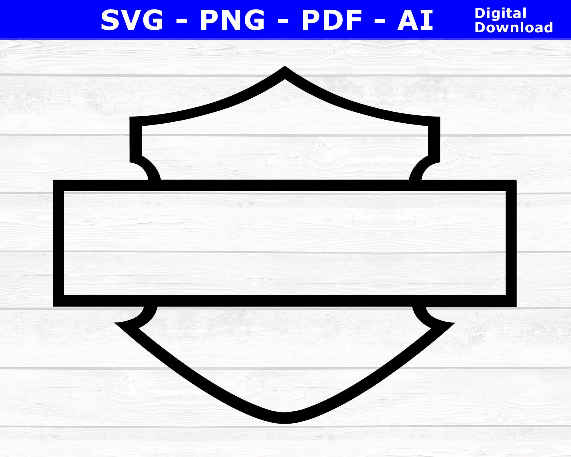 Harley Davidson Logo svg png pdf ai Harley Davidson Logo Outline Harl…
