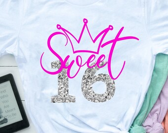 Download Sweet Sixteen Svg Etsy