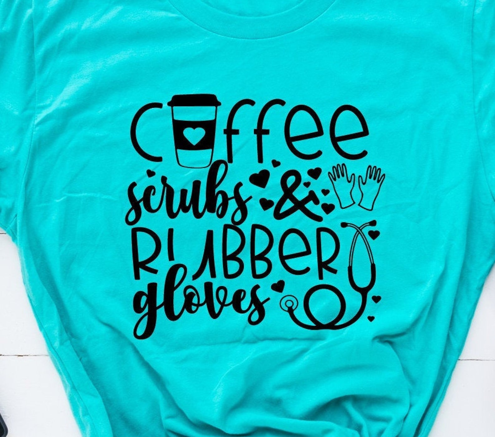 Coffee Scrubs And Rubber Gloves Svg Nurse Svg vrogue.co