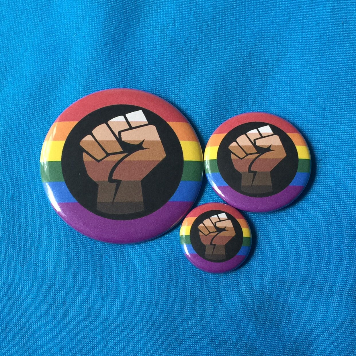 QPOC Queer People of Color POC Rainbow LGBTQ Pride Flag Pin Badge Pin…