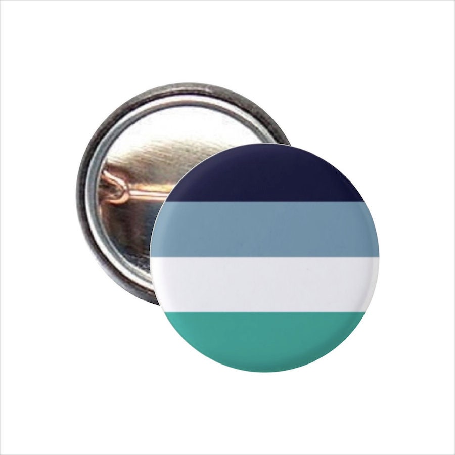 Aroflag Pin Oriented Aroace Aro Ace Pride Flag Pin Round Circle Button ~ 1