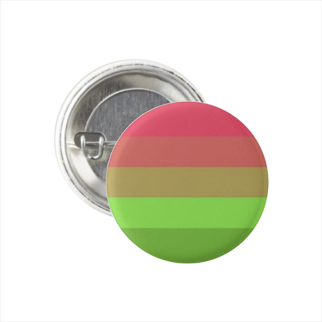 Aroflag Pin Aroflux Pride Flag Pin Round Circle Button ~ 1