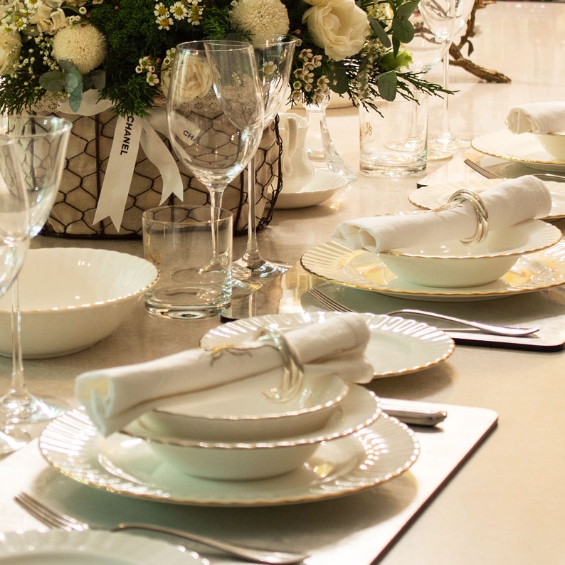 Silver Leaf Lacquer Placemat Handmade Silver Accent Etsy