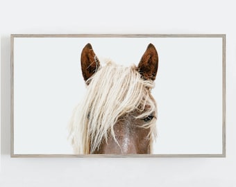 Horse Wall Art for Samsung Frame TV: Farmhouse Decor (Digital Download)