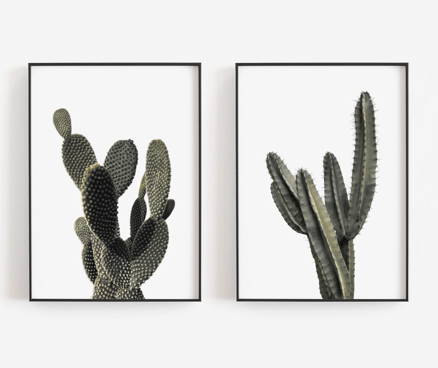 Cactus Wall Art Boho Wall Decor Desert Wall Art Minimalist Etsy