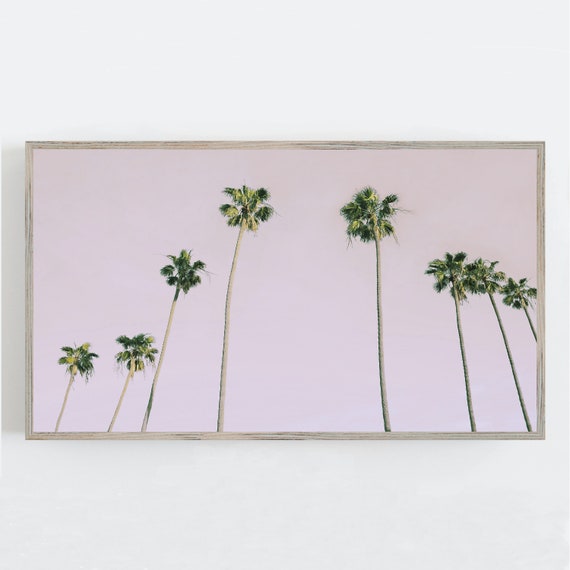 Frame TV Art Palm Trees Wall Art Samsung Frame TV Art Frame | Etsy