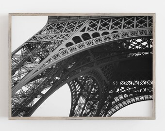 Eiffel Tower Art, Black and White Art, Paris Wall Art, Minimalist Wall Art, Neutral Home Decor, DIGITAL DOWNLOAD, PRINTABLE Art, Large Art