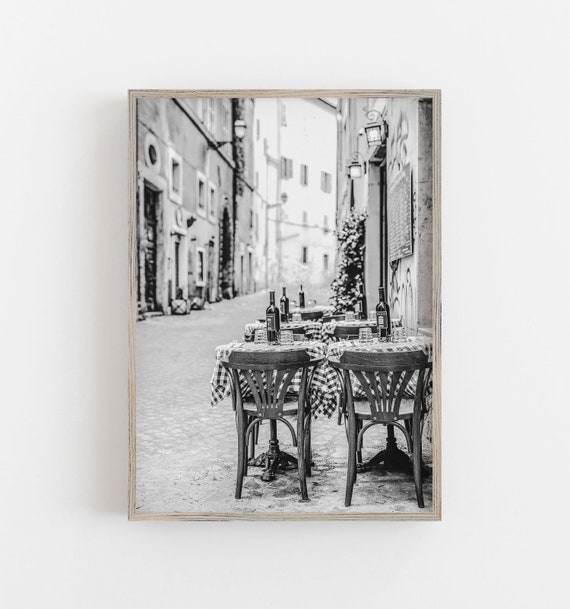 Italy Wall Art, Black and White Art, Outdoor Cafe Print, Sidewalk Cafe  Print, Italy Print, DIGITAL DOWNLOAD, PRINTABLE Art, Large Wall Art - Etsy