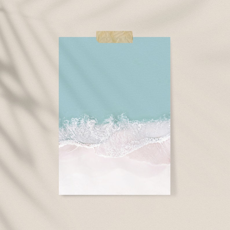 Beach Wall Art Coastal Wall Decor Soft Pastel Colors Beach Etsy