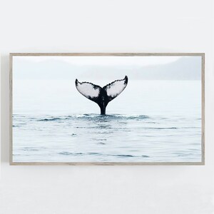 Frame TV Art, Whale Tail Wall Art, Samsung Frame TV Art, Frame Art Tv, Ocean Wall Art, Minimalist Art, Digital DOWNLOAD, Digital Art per Tv