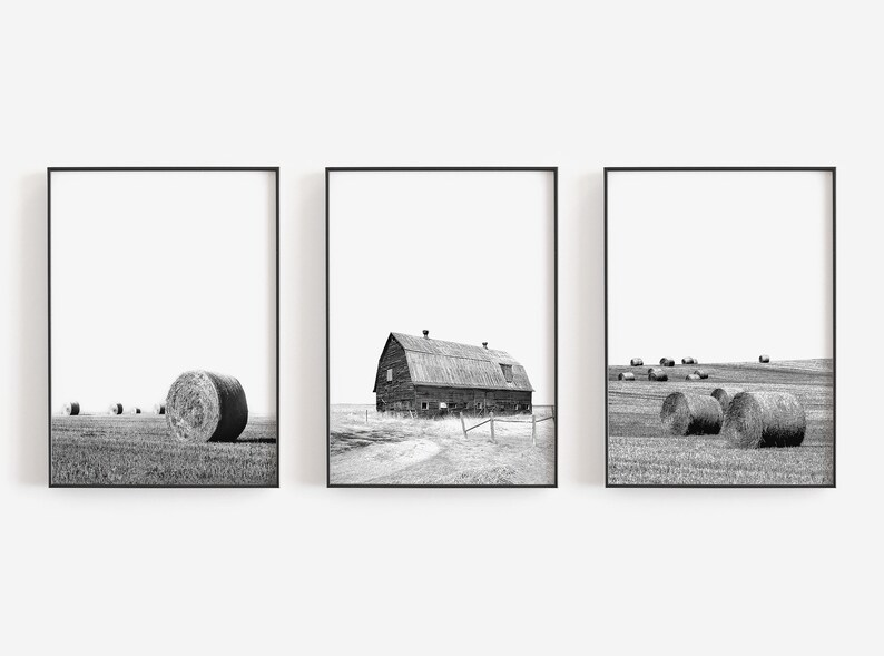 Farmhouse Wall Art Black and White Art Old Barn Wall Art Etsy Canada