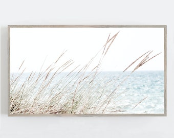 Samsung Frame TV Art, Sea Grass Wall Art, Frame TV Art, Frame Art Tv, Beach Wall Art, Coastal Decor, DOWNLOAD Digital, Arte Digital para TV
