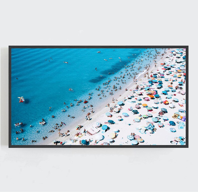 Samsung Frame TV Art Beach Wall Art Frame TV Art Aerial Etsy