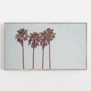 Samsung Frame TV Art, Palm Trees Wall Art, California Wall Art, Coastal Wall Decor, Minimalist Wall Art, Digital DOWNLOAD, Digital TV Art