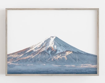 Mount Fuji Wall Art, Mt Fuji Print, Japan Wall Art, Volcano Print, Minimalist Wall Art, DIGITAL DOWNLOAD, PRINTABLE Art, Large Wall Art