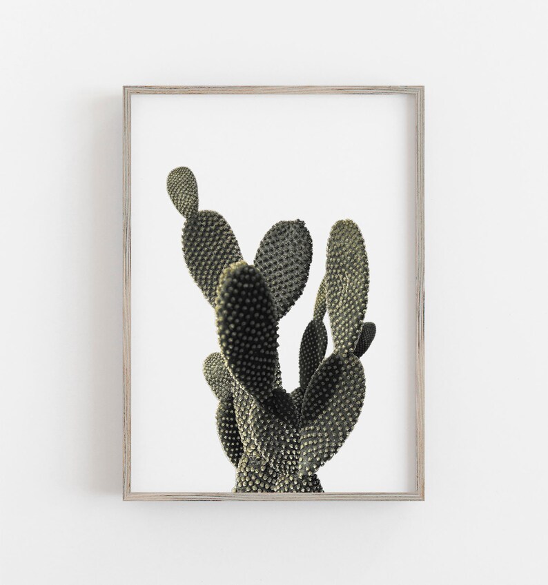 Cactus Wall Art Boho Wall Decor Desert Wall Art Minimalist Etsy