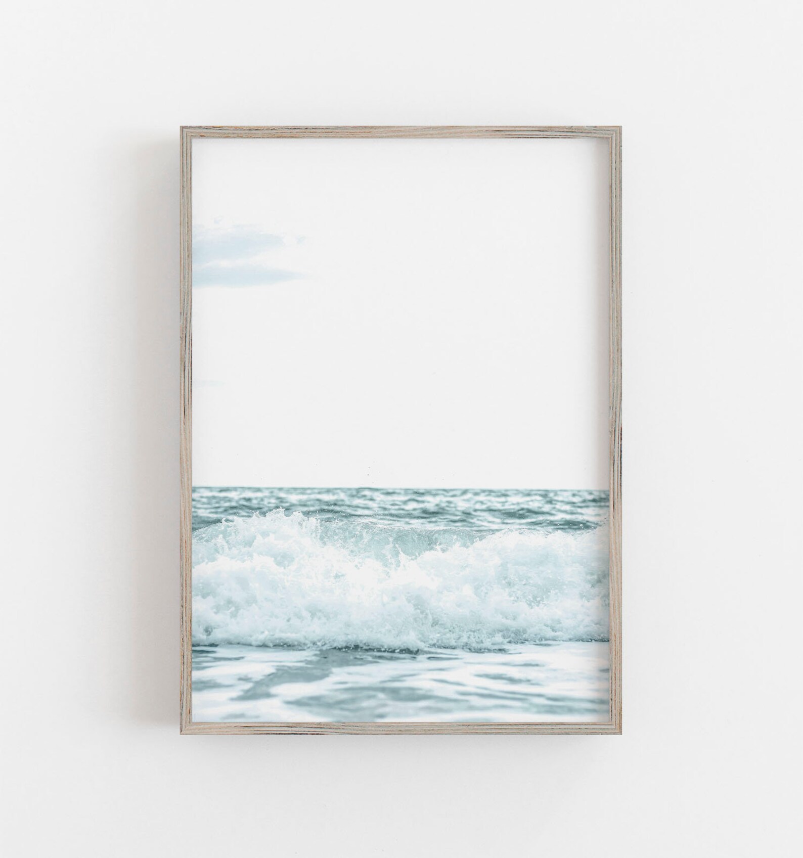 Ocean Wall Art Seafoam Green Print Beach Print Coastal Etsy
