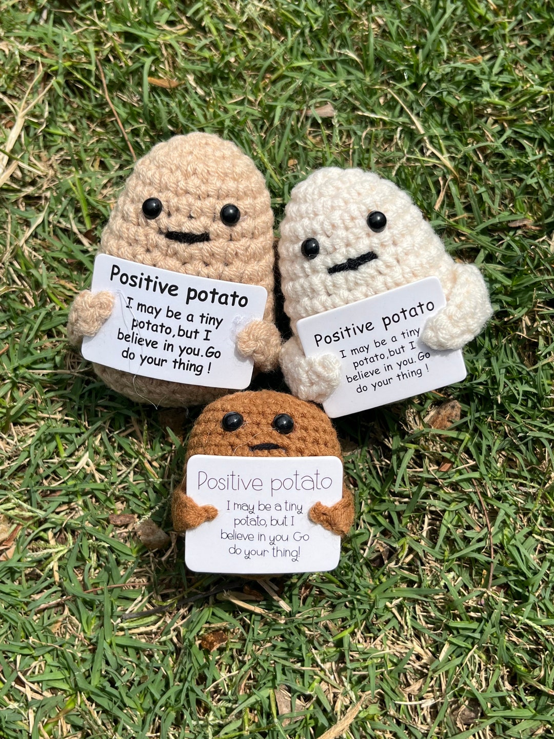 Handmade Crochet Positive Potatoes Family Spread Positivity - Etsy