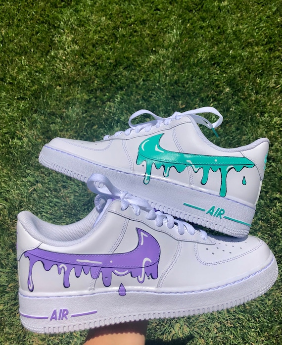 purple drip air force 1