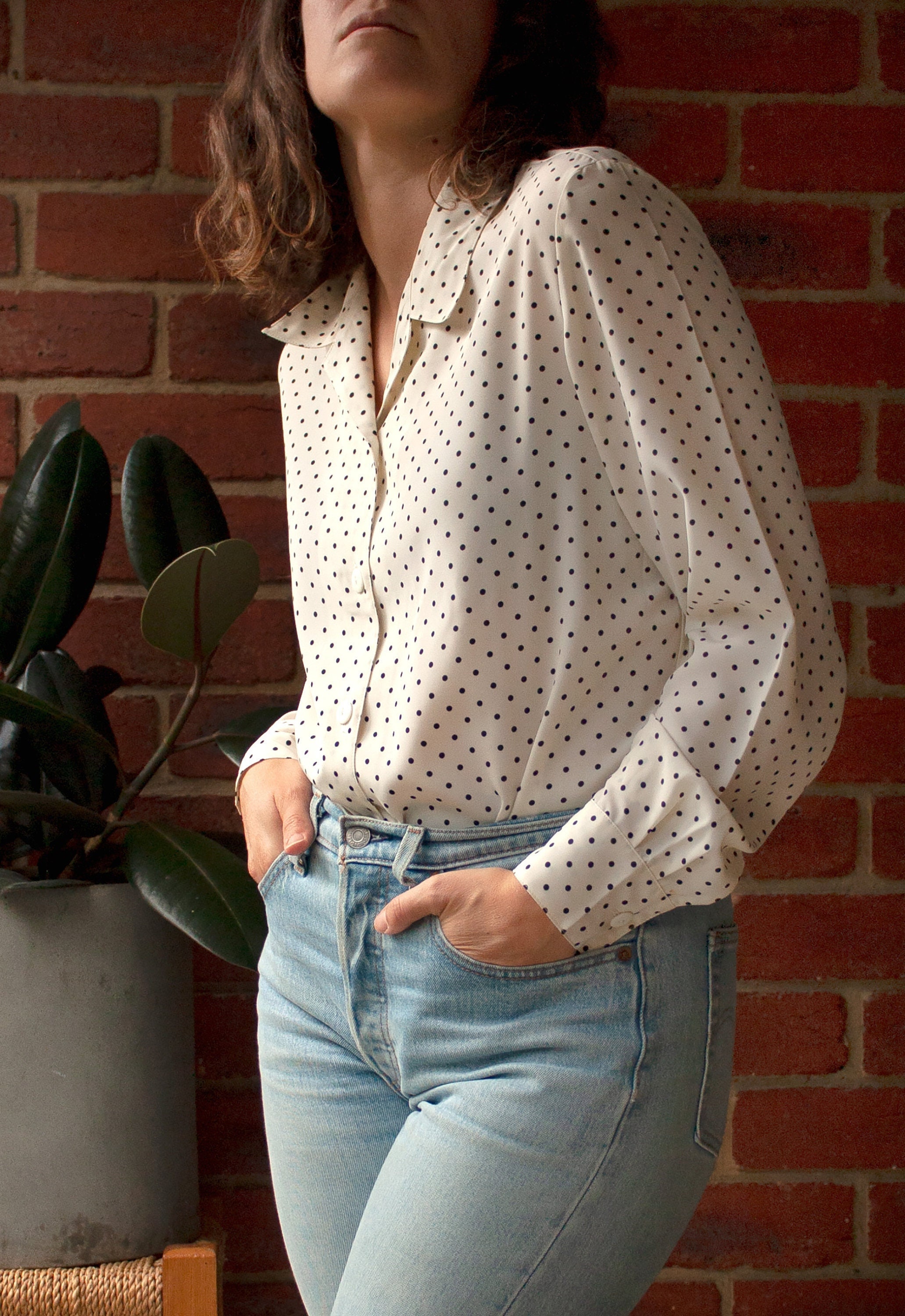 polka dot blouse australia