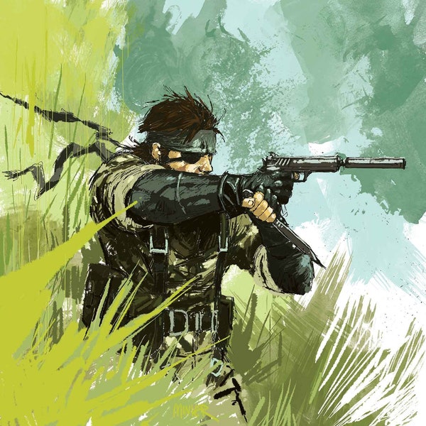 Metal Gear Solid Snake Eater 17” x 17” Giclee Poster Print