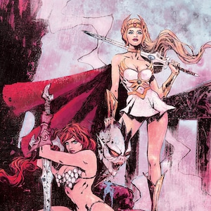 She-Ra & Red Sonja Retro 11”x 17” Giclee Poster Print