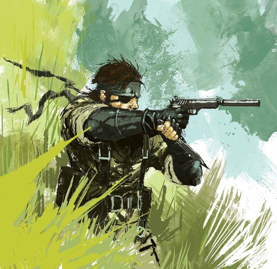 Metal Gear Solid 3: Snake Eater 17 X 17 Art Print - Etsy