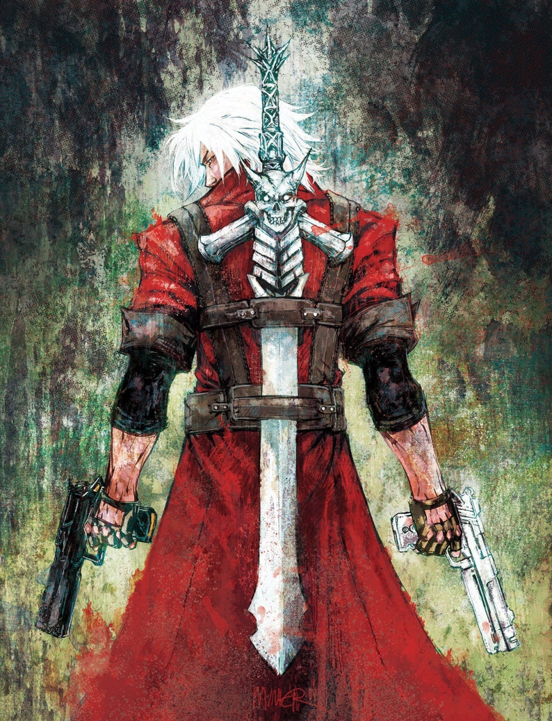 Dante Devil May Cry 13 x 17 Giclee Poster Print Bild 1