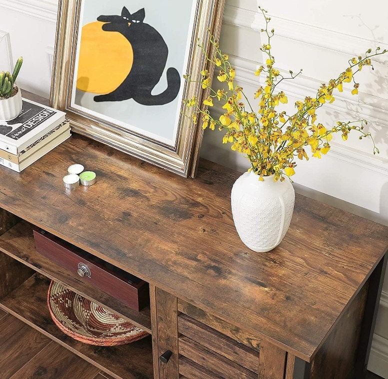 Soporte de TV industrial muebles de TV de sala de estar | Etsy