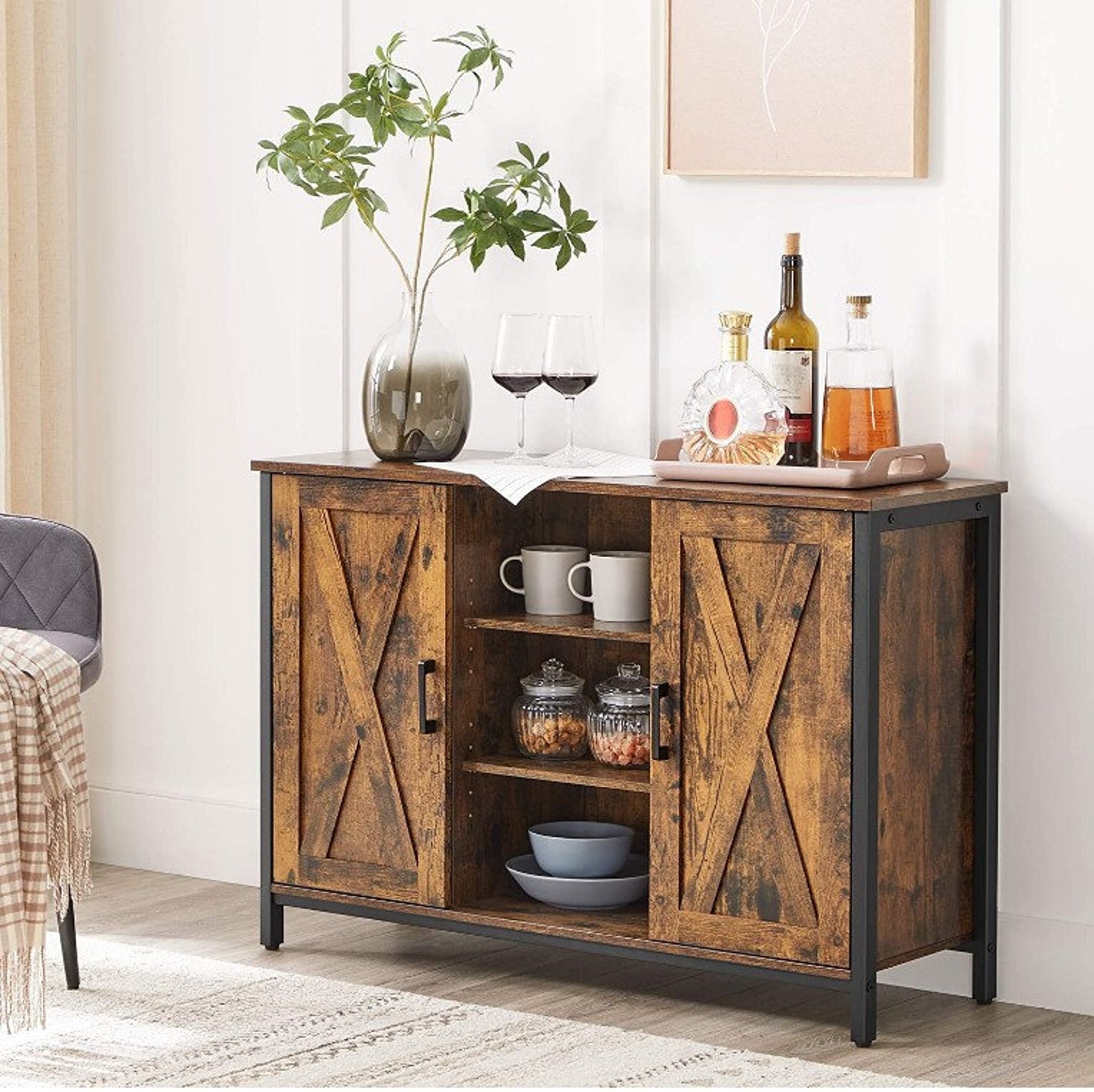 Rustikales Sideboard Großes Bauernhaus Schrank Landhaus | Etsy