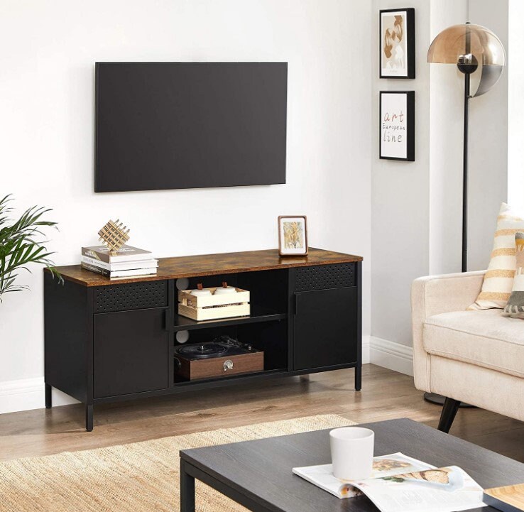 Soporte de TV industrial muebles de TV de metal sala de | Etsy