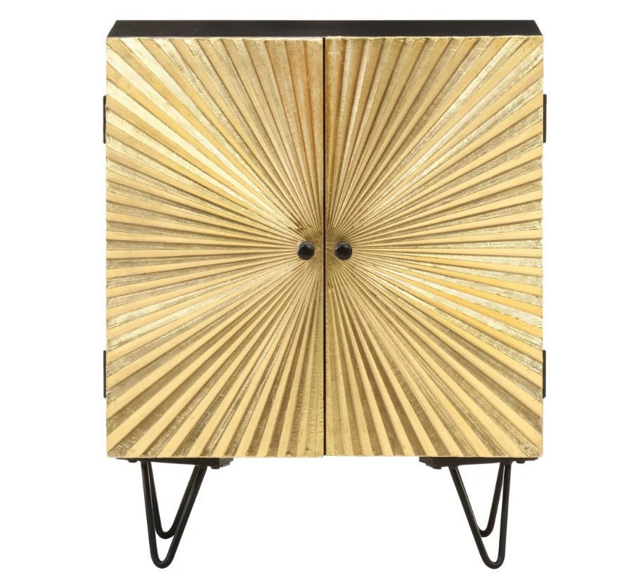 Living Room Gold Storage Hollywood Regency Etsy