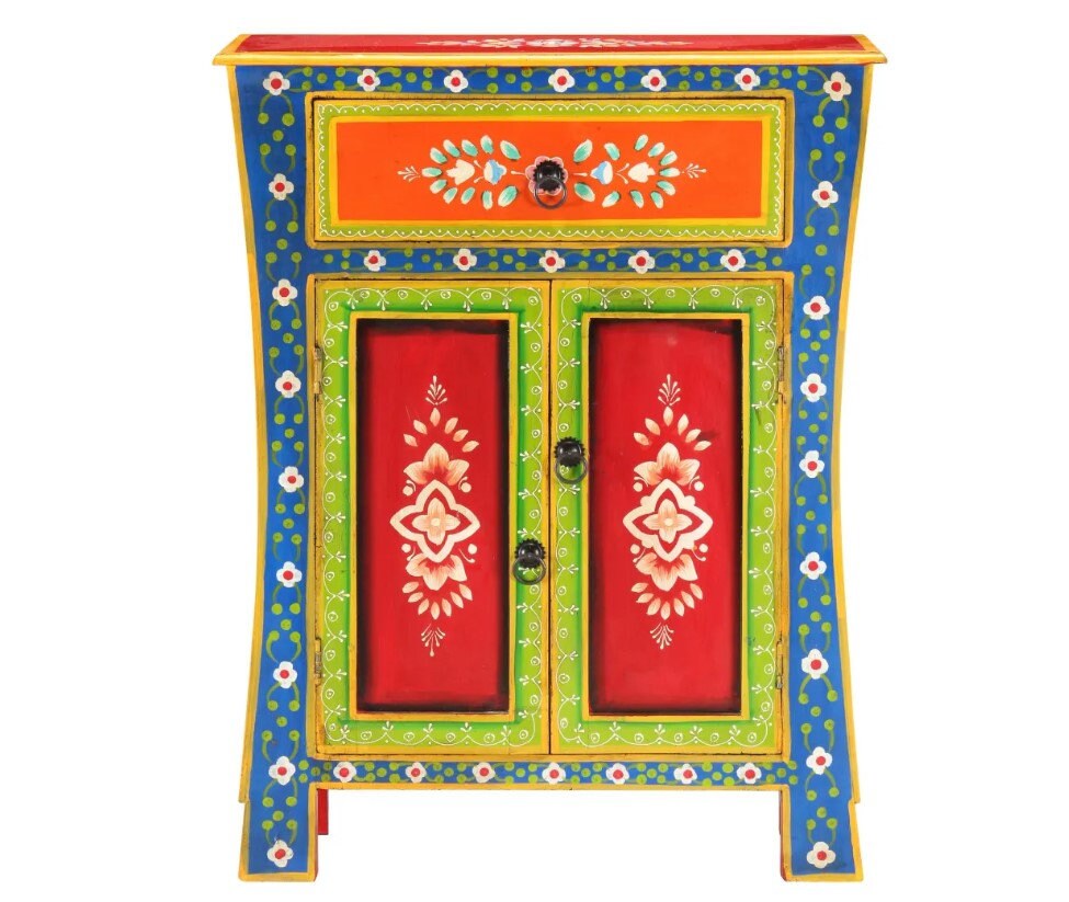 Gabinete indio aparador multicolor bohemio armario de | Etsy