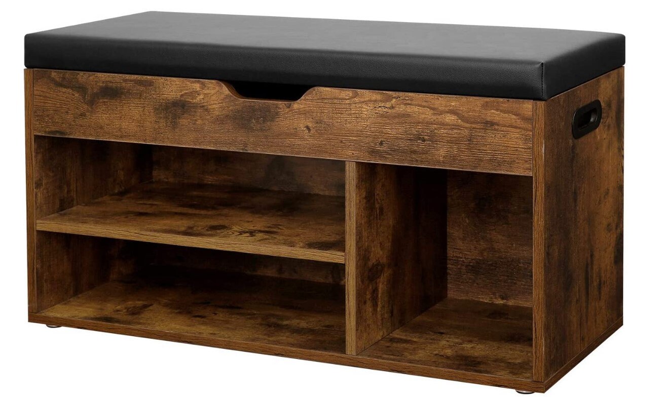 Banco de almacenamiento rústico estante de zapatos rústico | Etsy