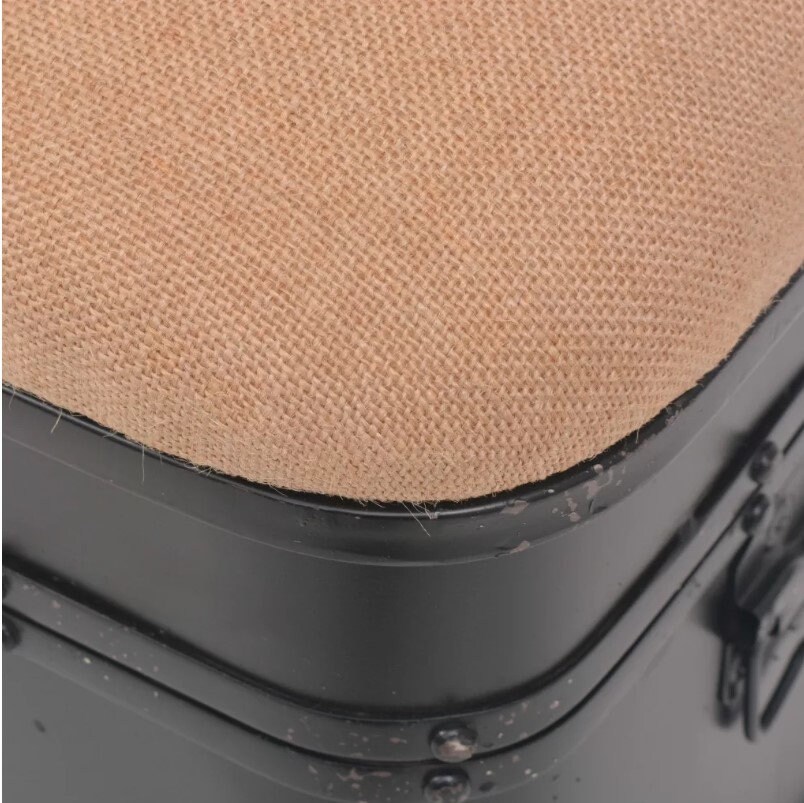 Industrielle Bank BettenhockVintage Trunk schwarz Metall | Etsy