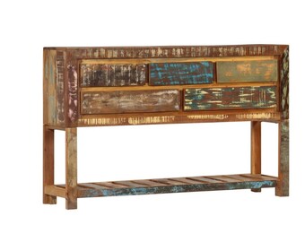 Rustic Sideboard, Solid Wood Buffet, Living Room Console Table, Bedroom Dressing Table, Colourful Sideboard With Drawers, Storage Furniture