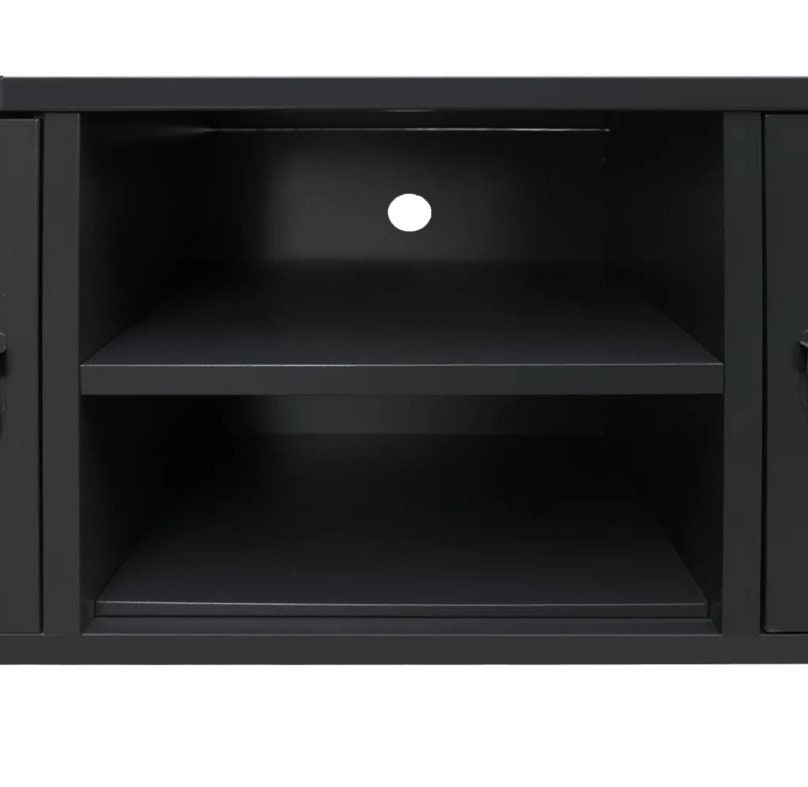 Soporte de TV industrial Muebles de TV de metal Gabinete de | Etsy
