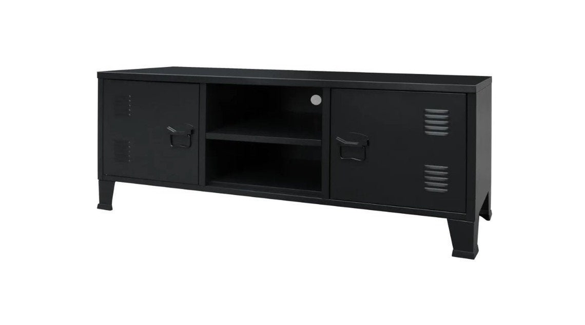 Soporte de TV industrial Muebles de TV de metal Gabinete de | Etsy