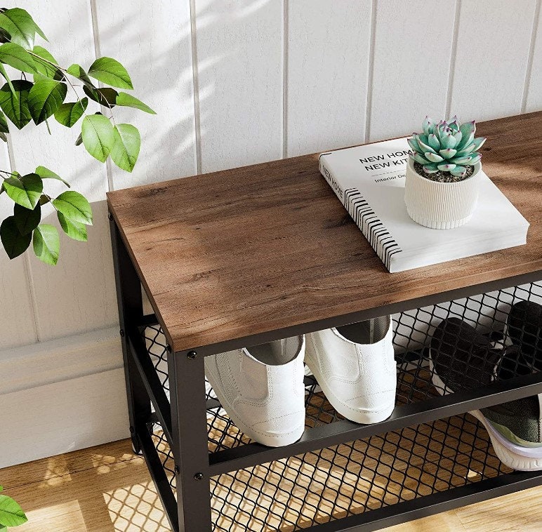 Industrielle Schuh-Rack Metall-Schuh-Lagermöbel kleine | Etsy